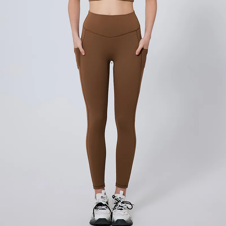 Solid Tone Stretch Fit Active Yoga Leggings