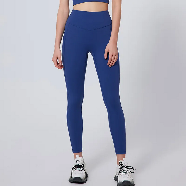 Solid Tone Stretch Fit Active Yoga Leggings