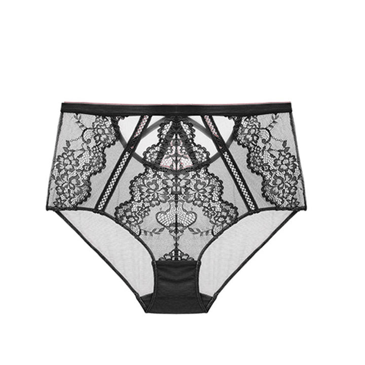 Weisi Honey Silk Summer Autumn Breathable Sexy Lace High Waist Women Briefs