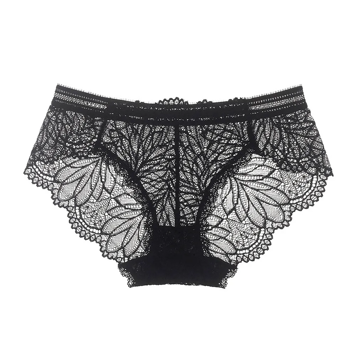 Solid Lace Sheer Thong