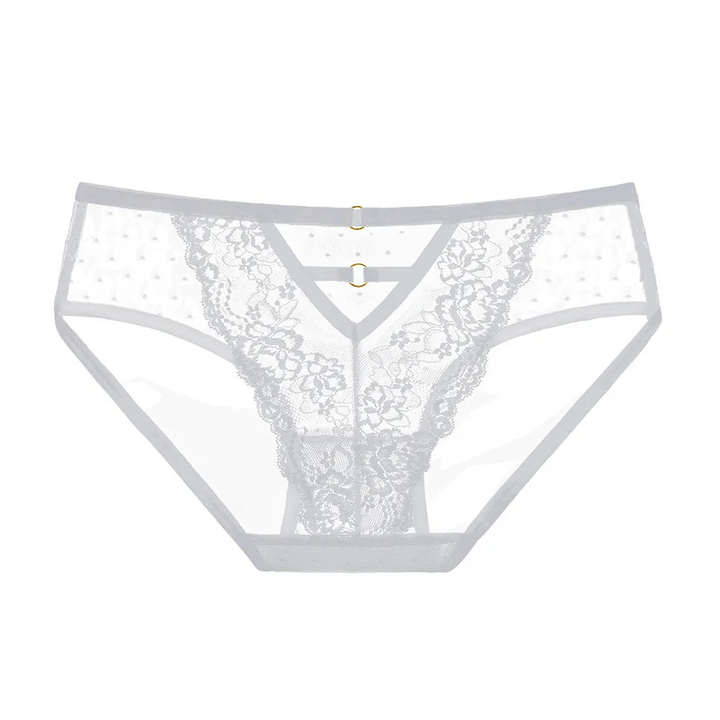 Solid Lace Sheer Thong