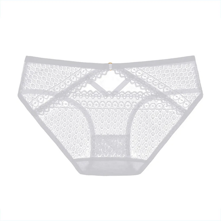 Solid Lace Sheer Thong