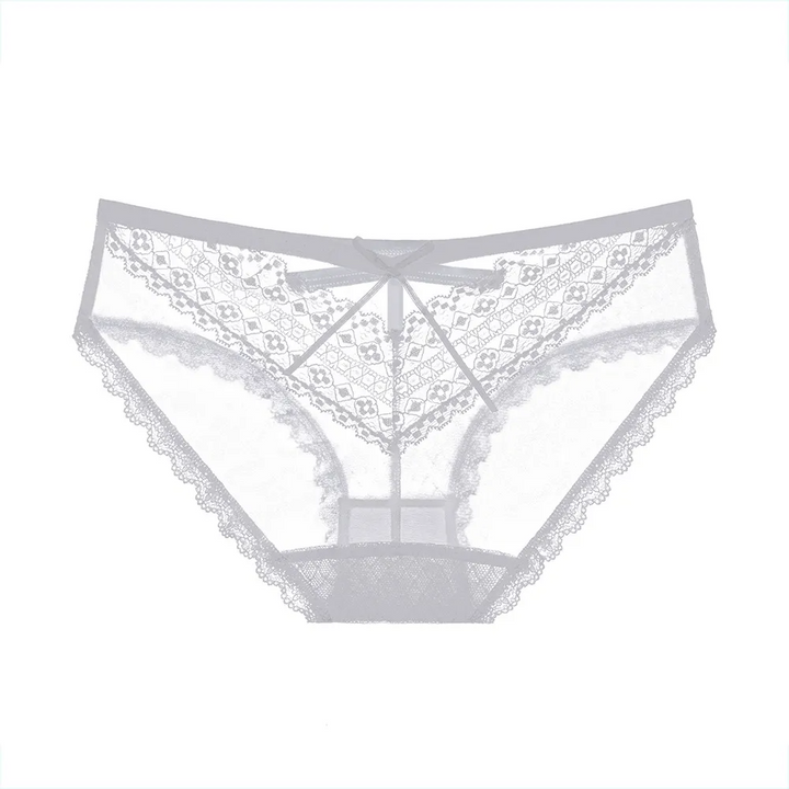 Solid Lace Sheer Thong