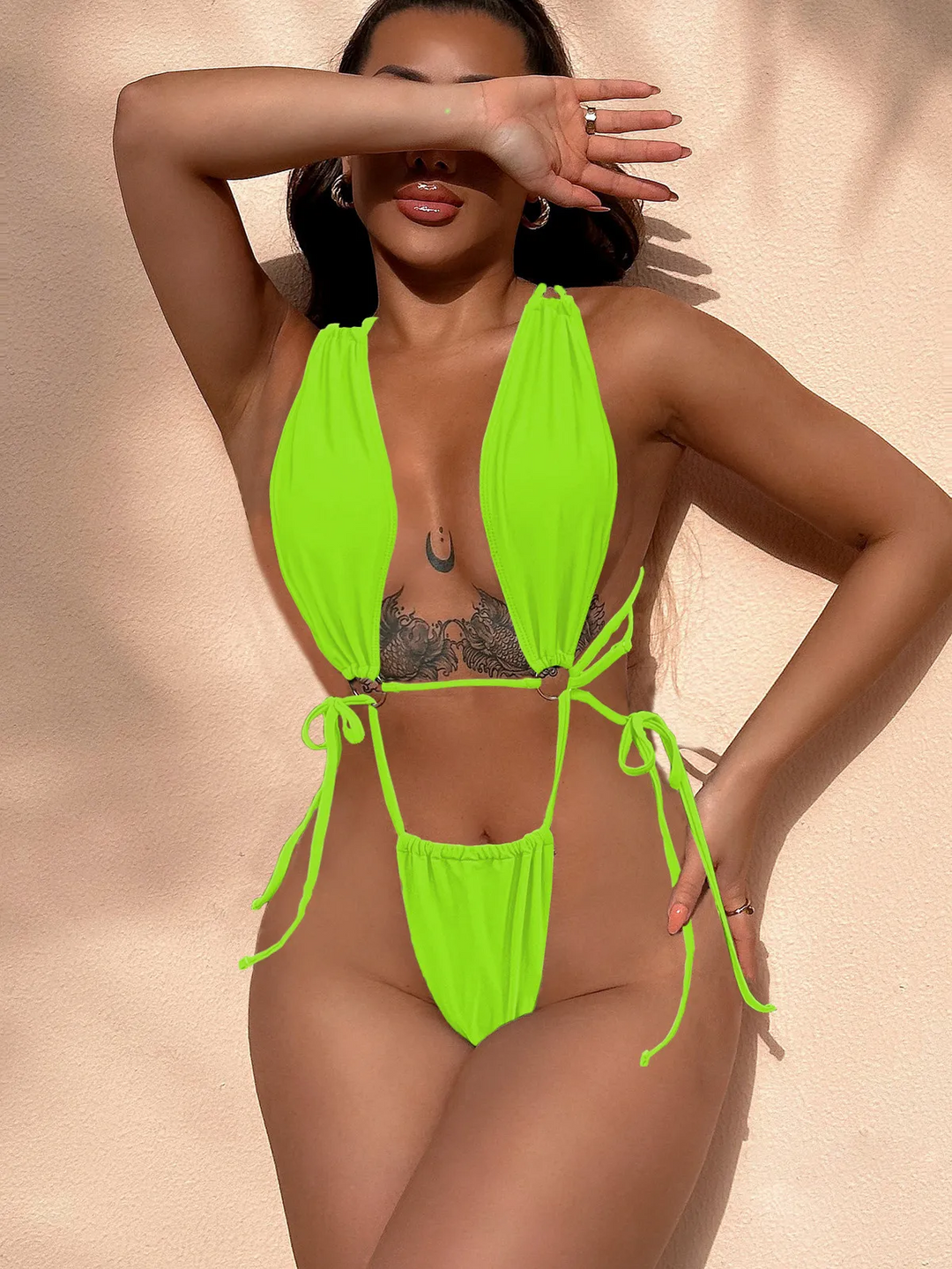 Sunflare Cut-Out Bandage One-Piece Swimsuit