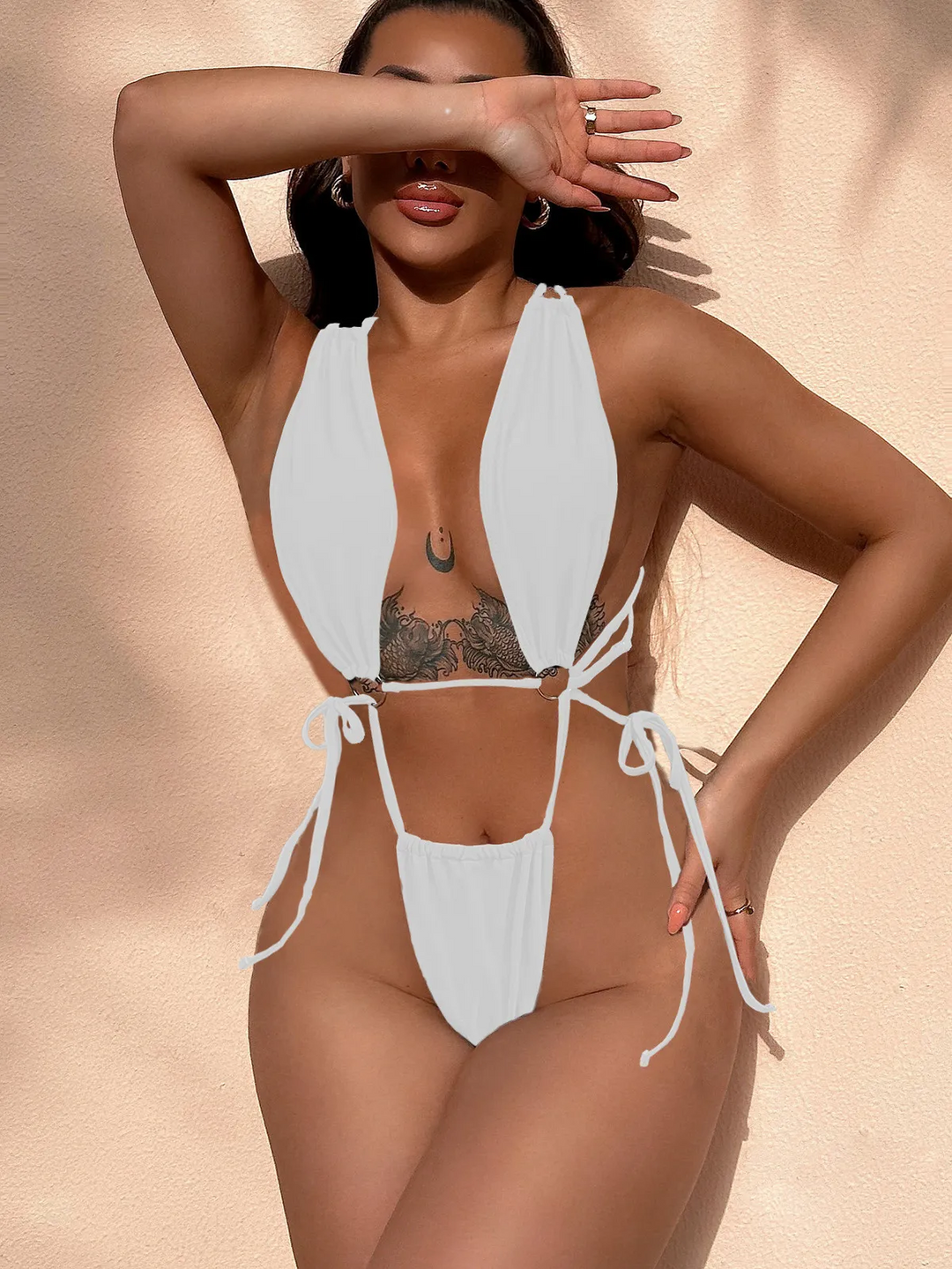 Sunflare Cut-Out Bandage One-Piece Swimsuit