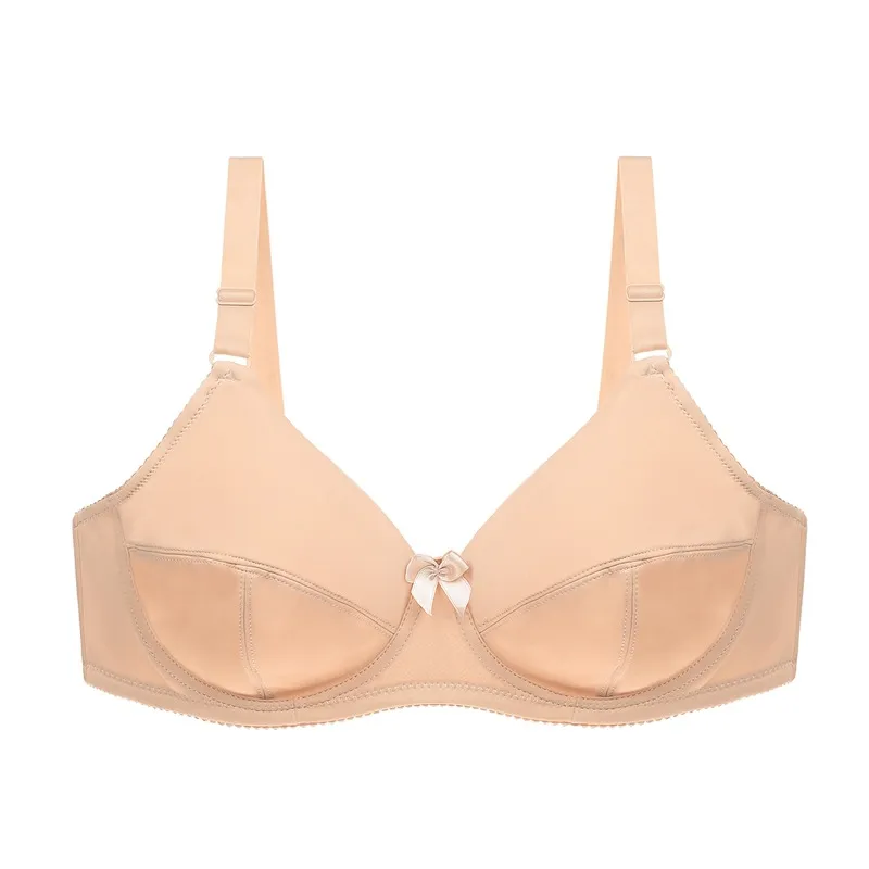 Plus Size Solid Color Bra