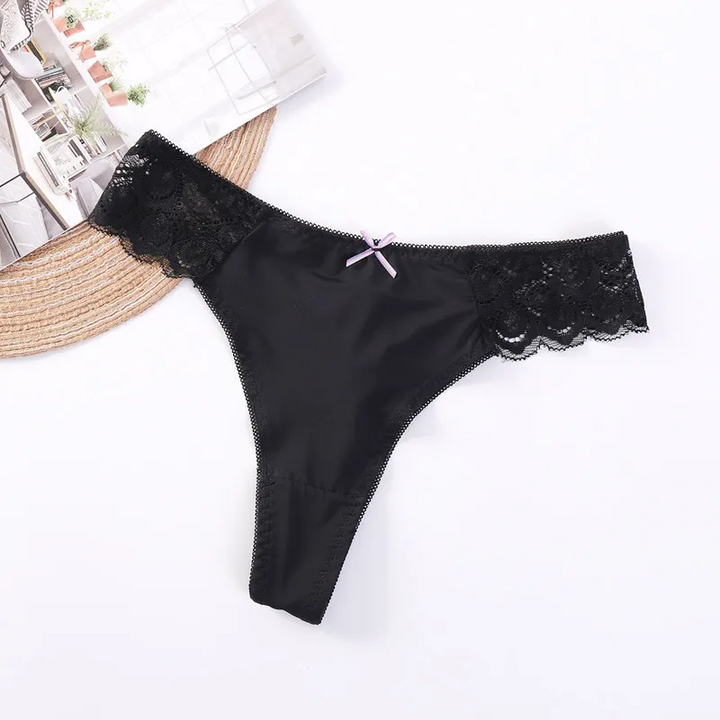 Leopard Print Lace Mid-Waist Panties