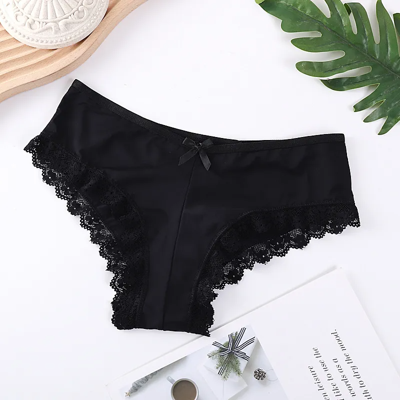 Wholesale Women Fashion Sexy Lace Ice Silk Underwear