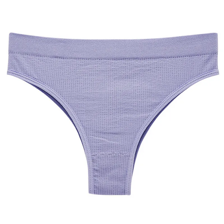 Solid Color Mid-Waist Sexy Panties