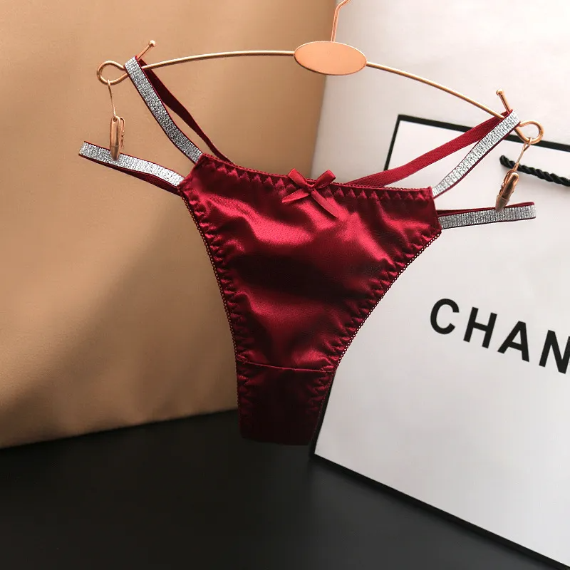 Satin Cutout G-String Thong