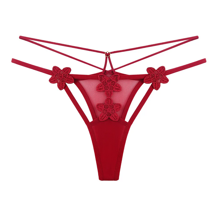 Sheer Lace Low-Rise Thong