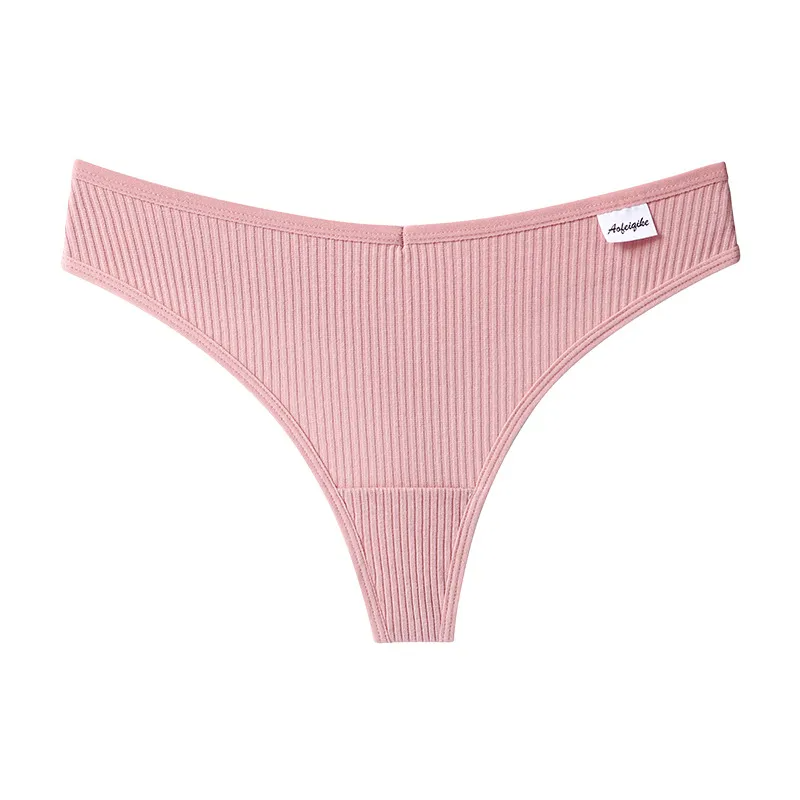 Low-Waist Seamless Ribbed Panty