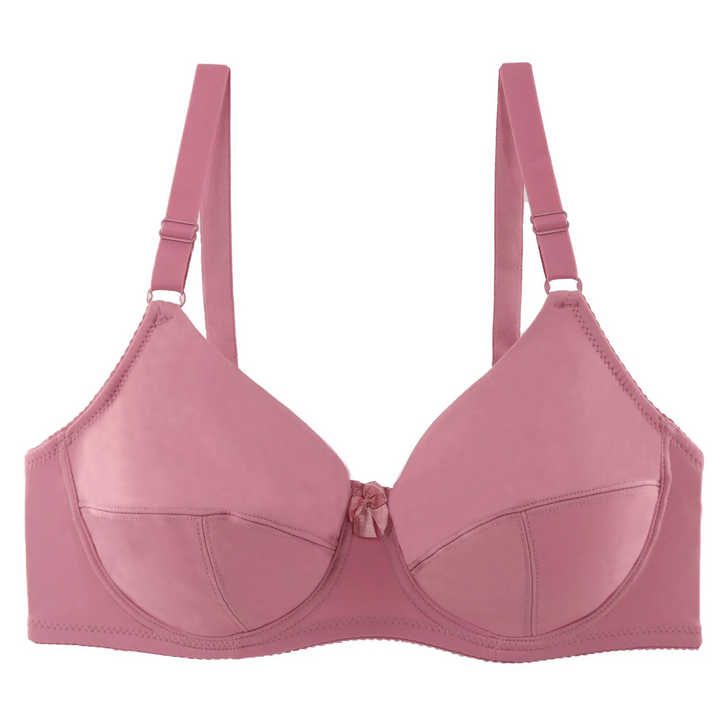 Plus Size Solid Color Bra