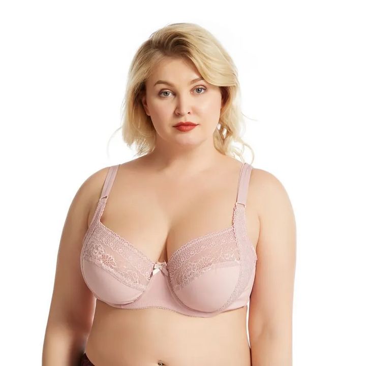 Plus Size Elegant Lace Bra