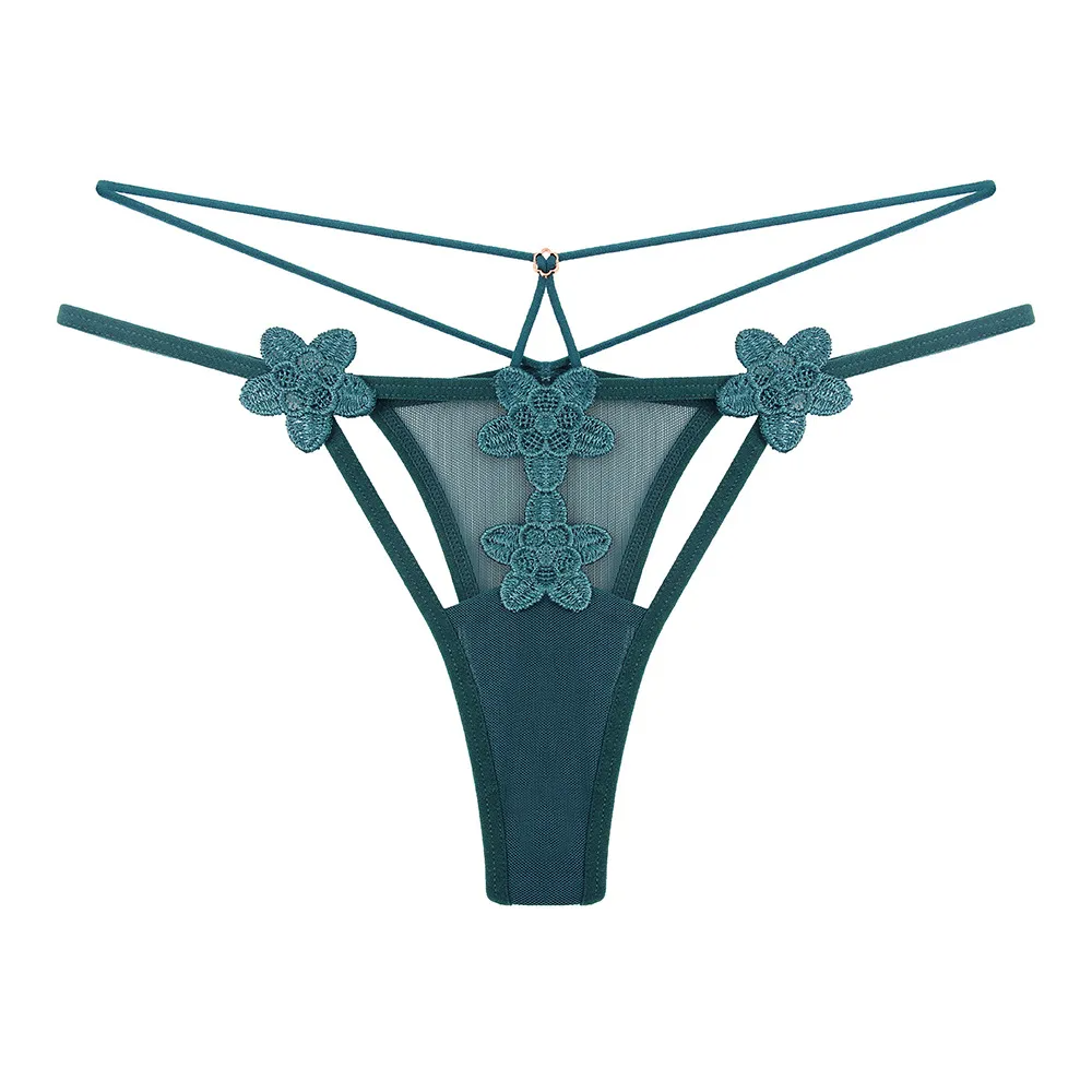 Sheer Lace Low-Rise Thong