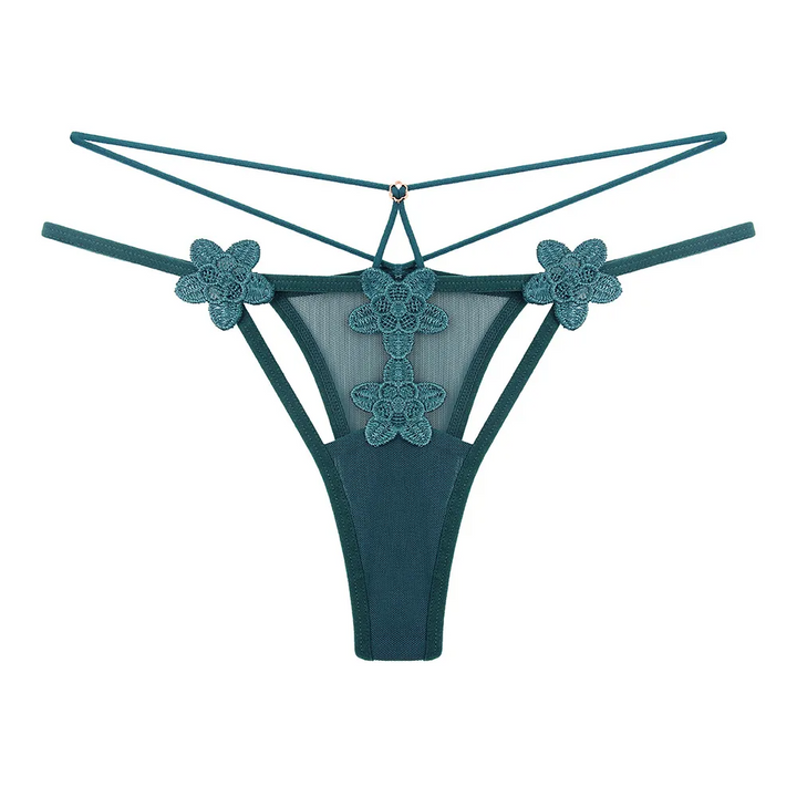 Sheer Lace Low-Rise Thong