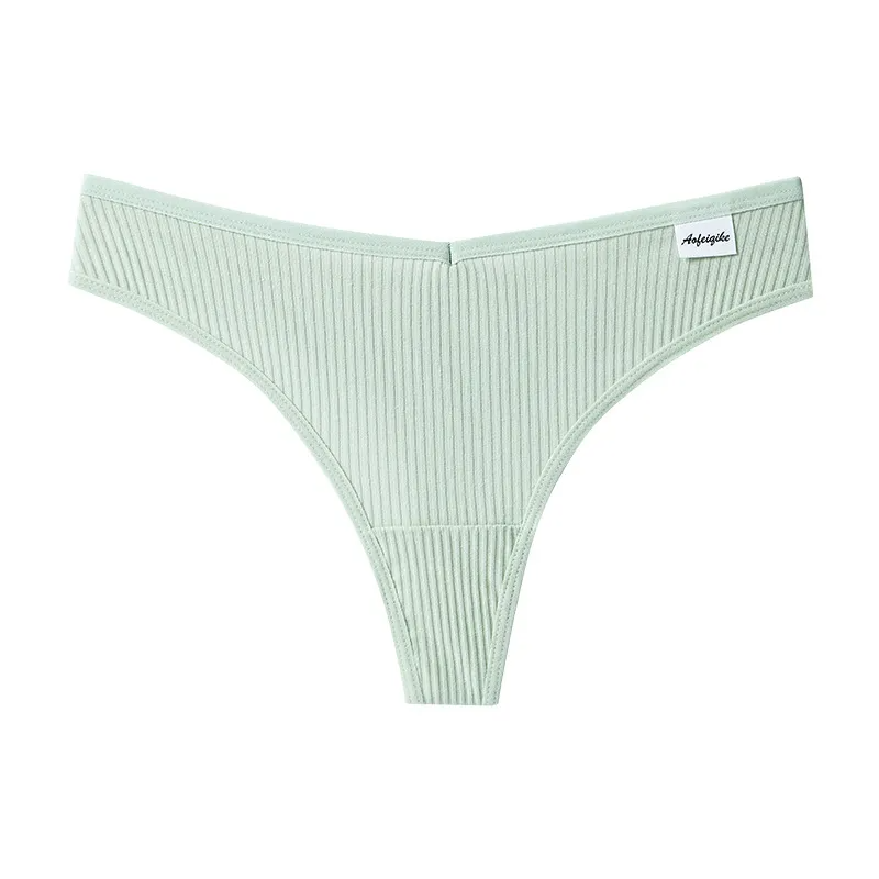 Low-Waist Seamless Ribbed Panty