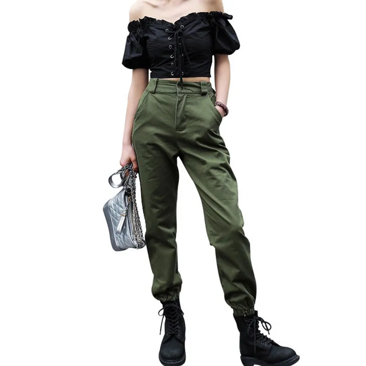 Solid Tone Relaxed Fit Comfy Jogger Pants