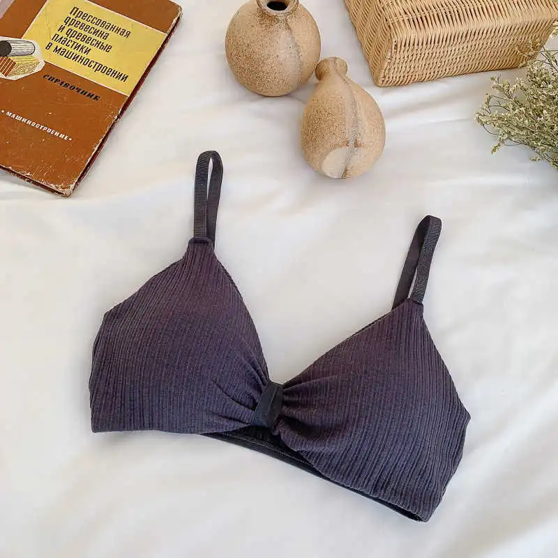 Serina Ribbed Cotton Bra