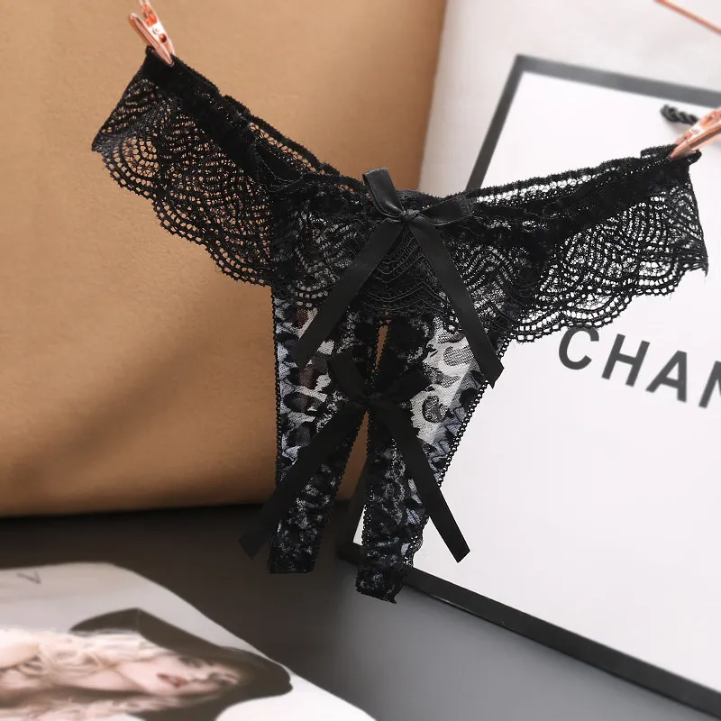 Lace Sheer Leopard Thong