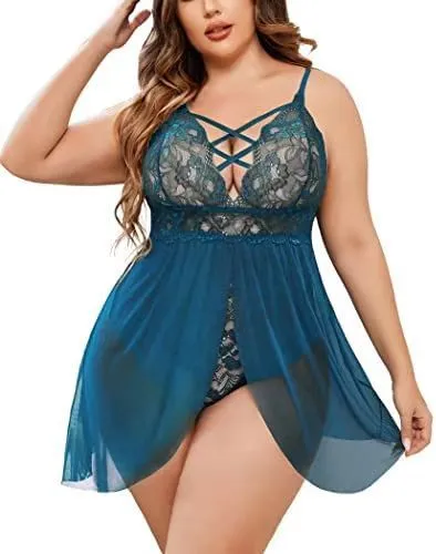 Plus Size Sexy Sling Sleepwear