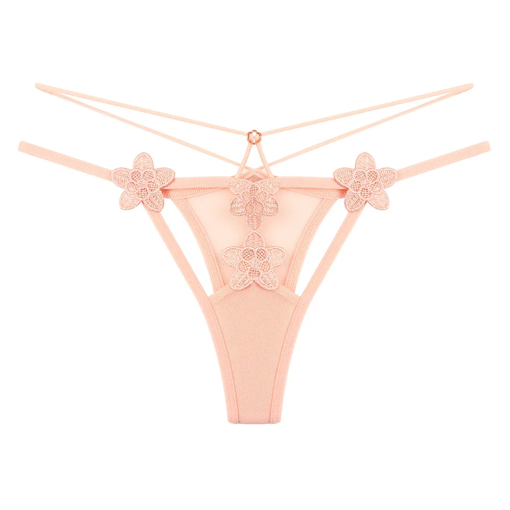 Sheer Lace Low-Rise Thong