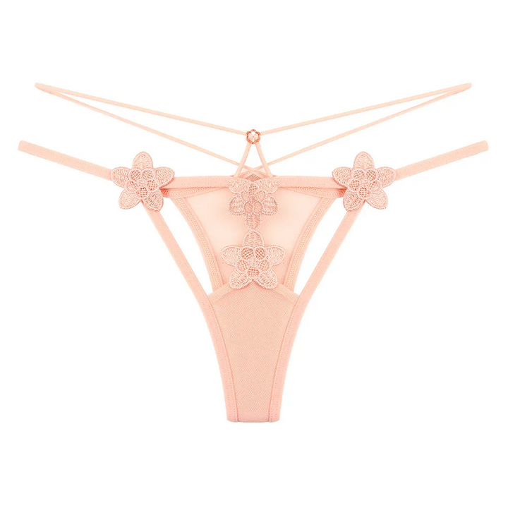 Sheer Lace Low-Rise Thong