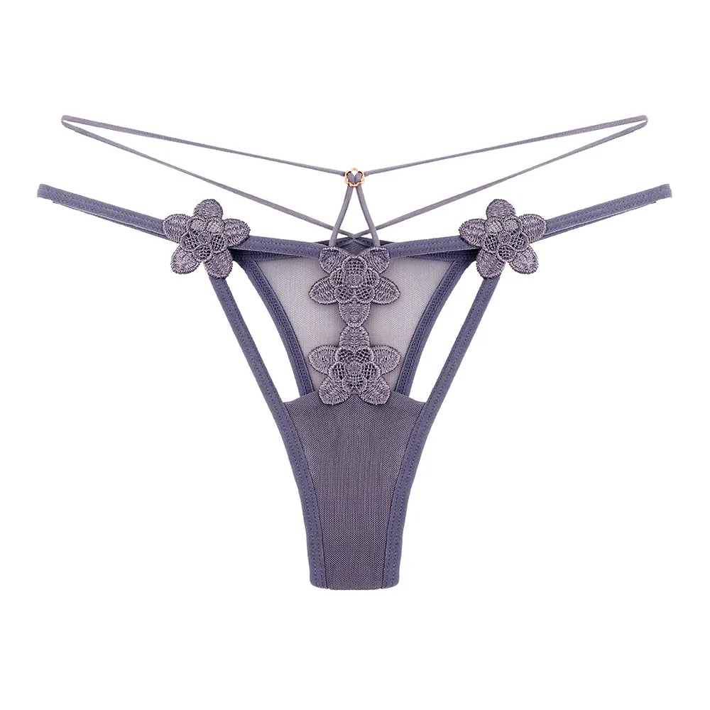 Sheer Lace Low-Rise Thong