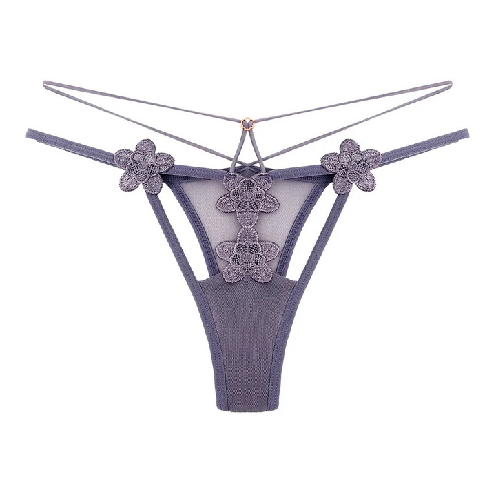 Sheer Lace Low-Rise Thong