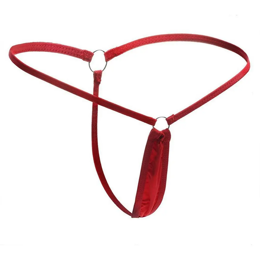 Solid Color Low-Waist Thong