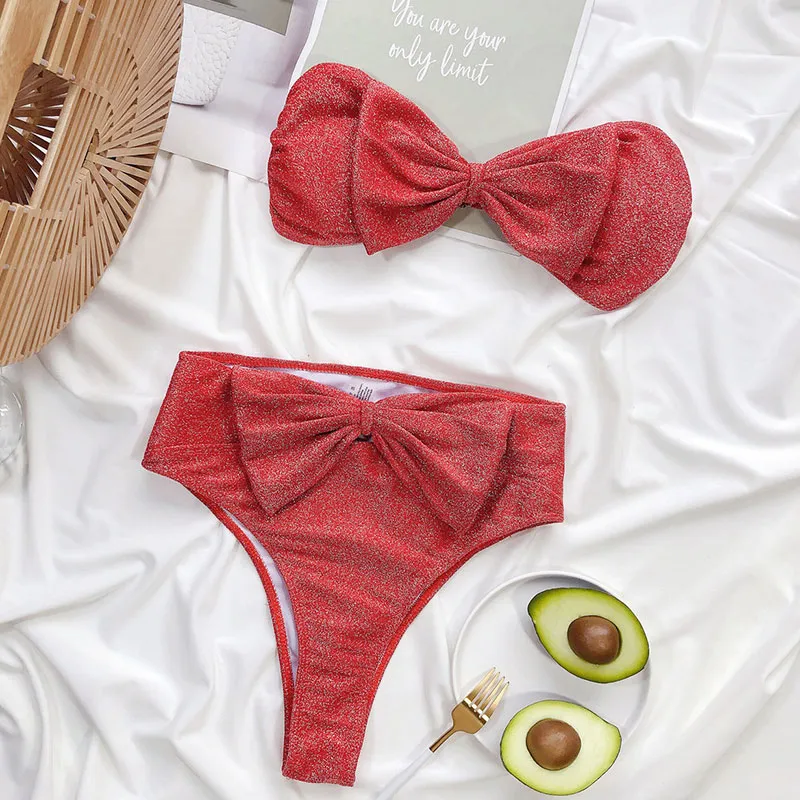 SunKissed Charm Bow Tankini Set