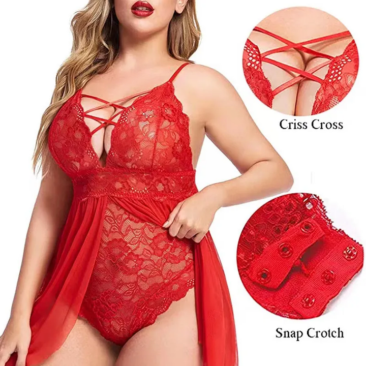 Plus Size Sexy Sling Sleepwear