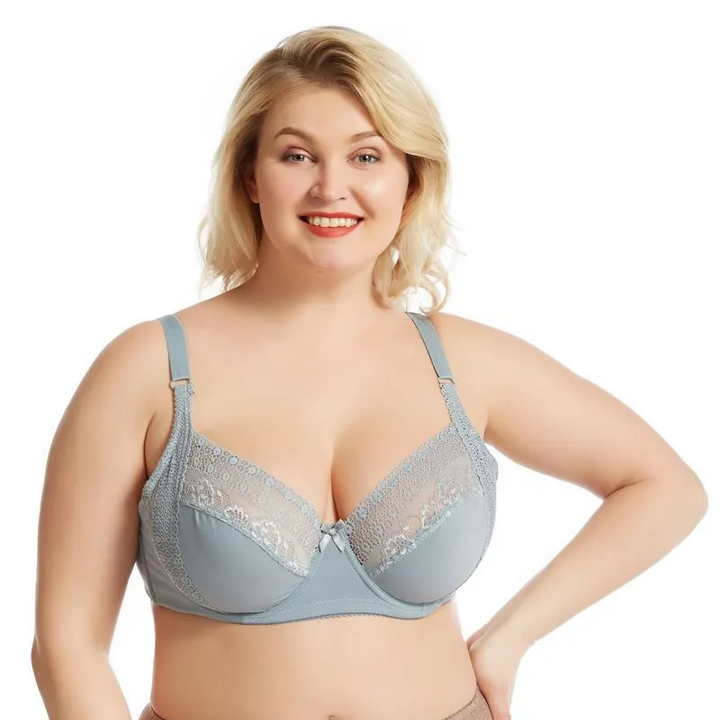 Plus Size Elegant Lace Bra