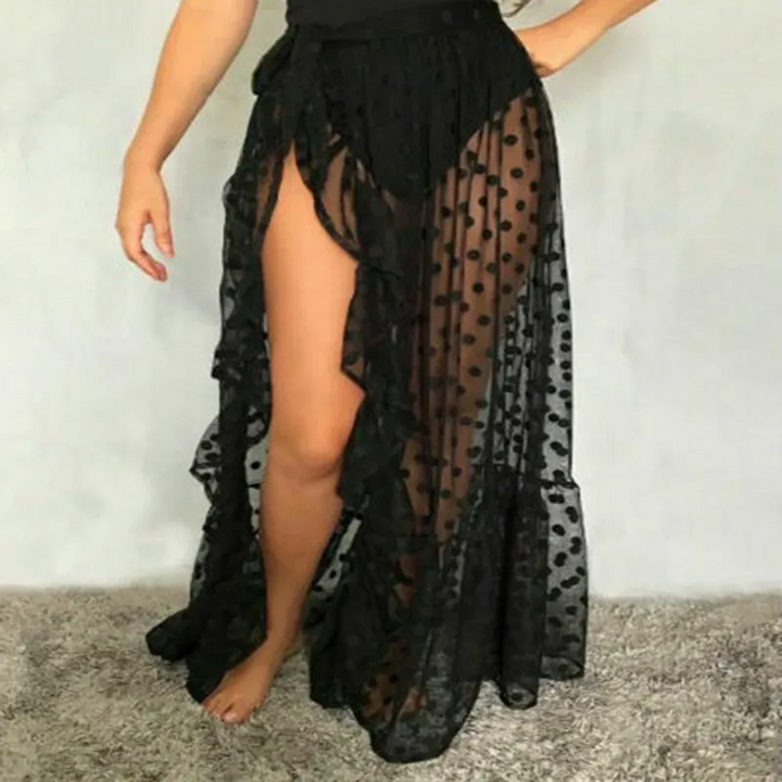 Sheer Tide Polka Dot Swim Cover Skirt