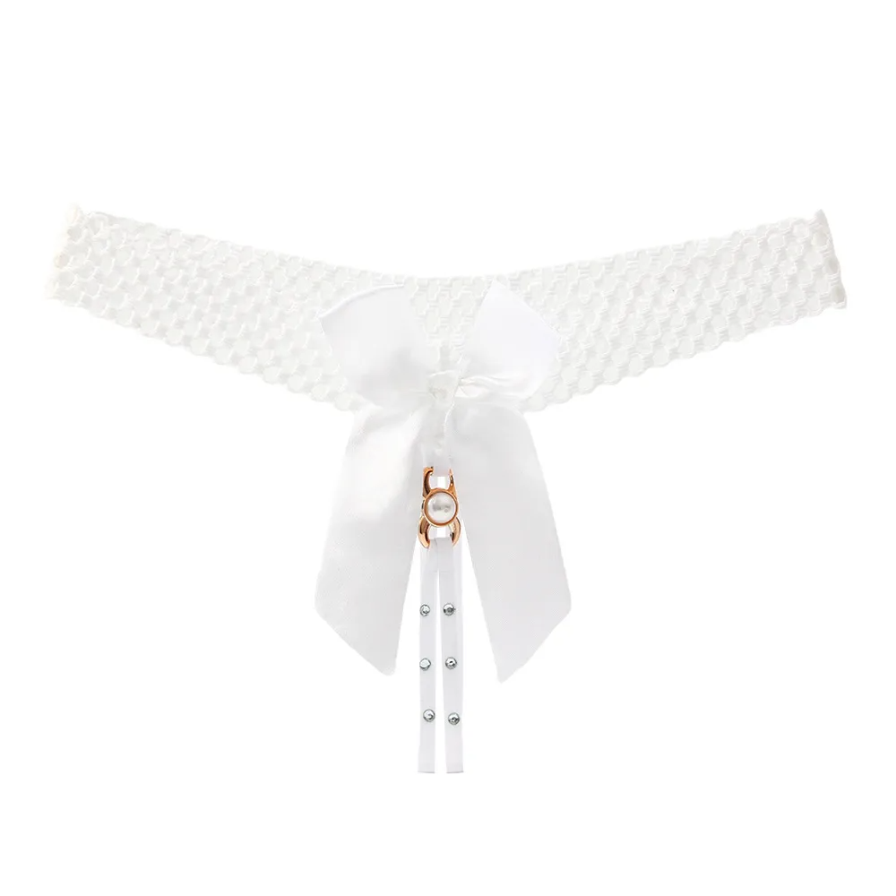 Low-Rise Bow Detail Thong