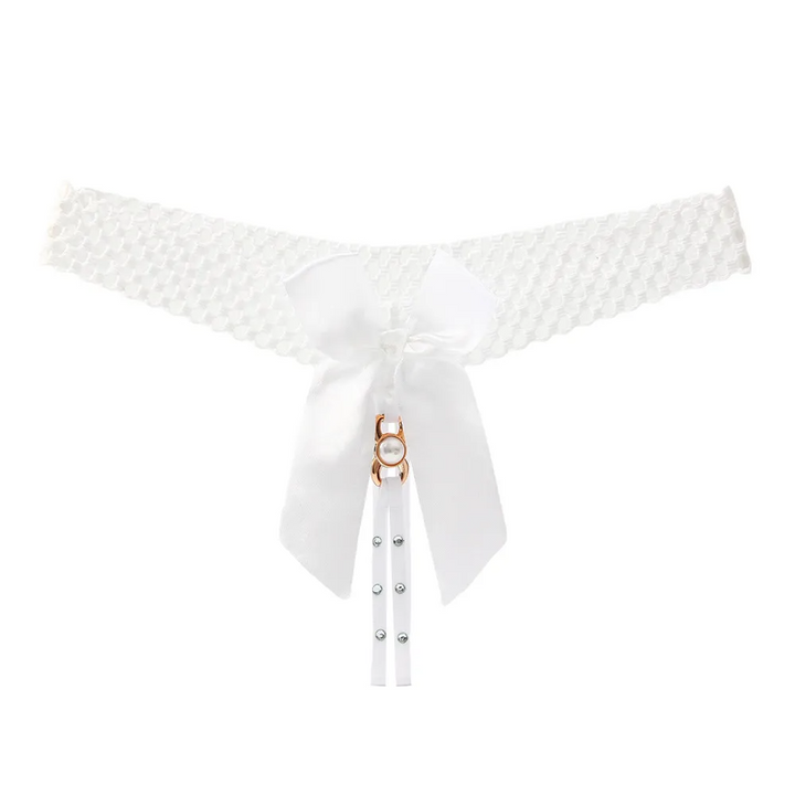 Low-Rise Bow Detail Thong
