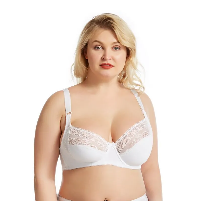 Plus Size Elegant Lace Bra