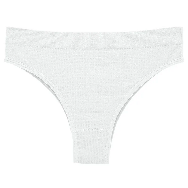 Solid Color Mid-Waist Sexy Panties