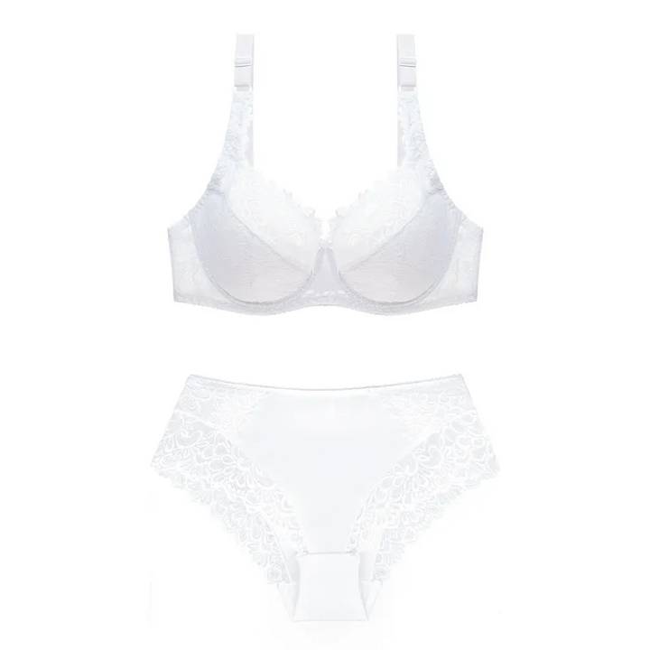 Plus Size Lace Bra and Panty Set