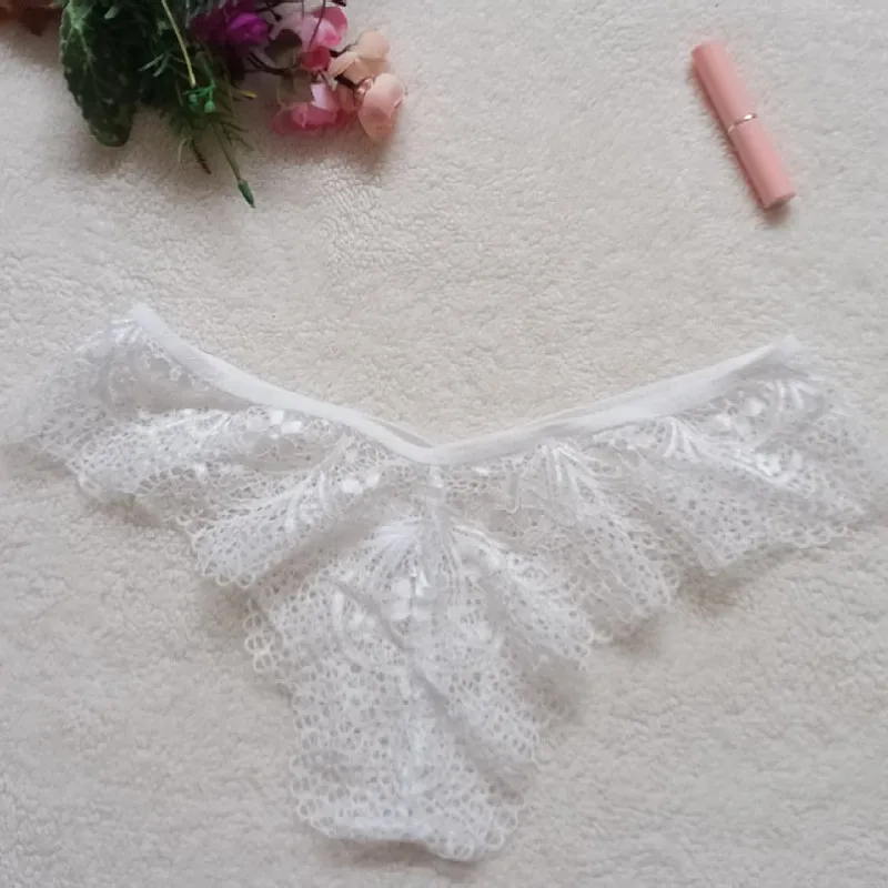 Breathable Hollow Lace Solid Color Panty
