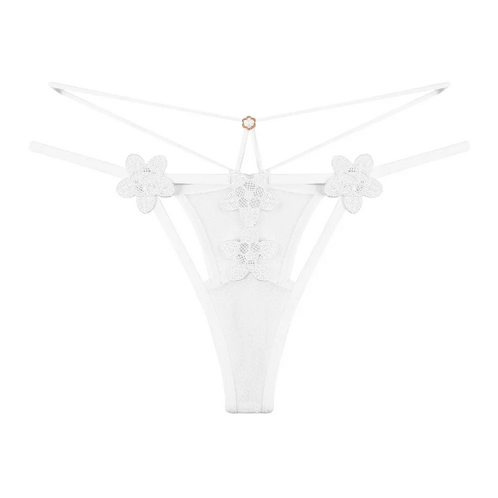 Sheer Lace Low-Rise Thong