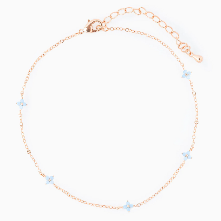 Blue Blossom Beach Anklet