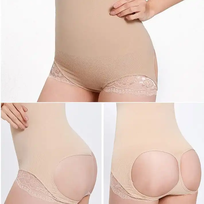 Plus Size High-Waist Butt Lifter Shaper Shorts (M–4XL)