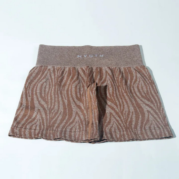 Camo Stretch Quick Dry Breathable Zebra Biker Shorts