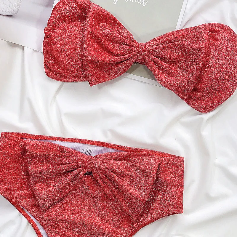 SunKissed Charm Bow Tankini Set