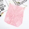 Women'S Large Size Lace High Waist Sexy Belly Slimming Hip Lifting Pattern Transparent Seamless Briefs