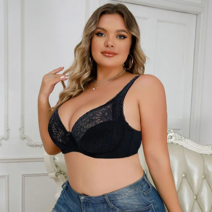 Plus Size Sexy Lace Push-Up Bra