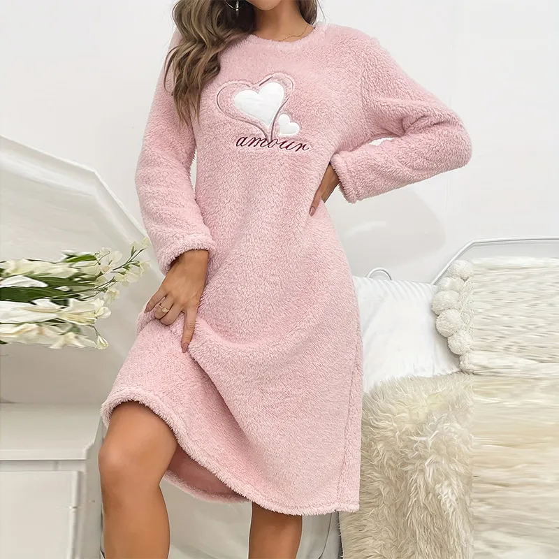 Autumn/Winter Plush Flannel Pajama Set