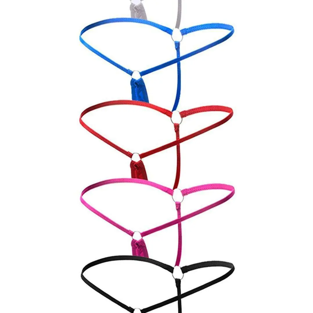 Solid Color Low-Waist Thong