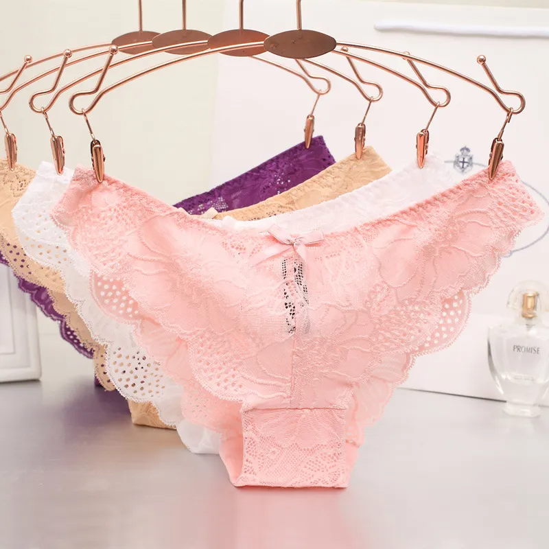 Low-Waist Hollow Lace Panty